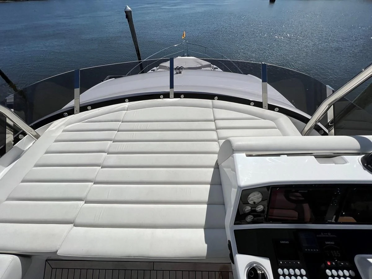 the inside of a boat aboard 66 MANHATTAN Yacht for Sale