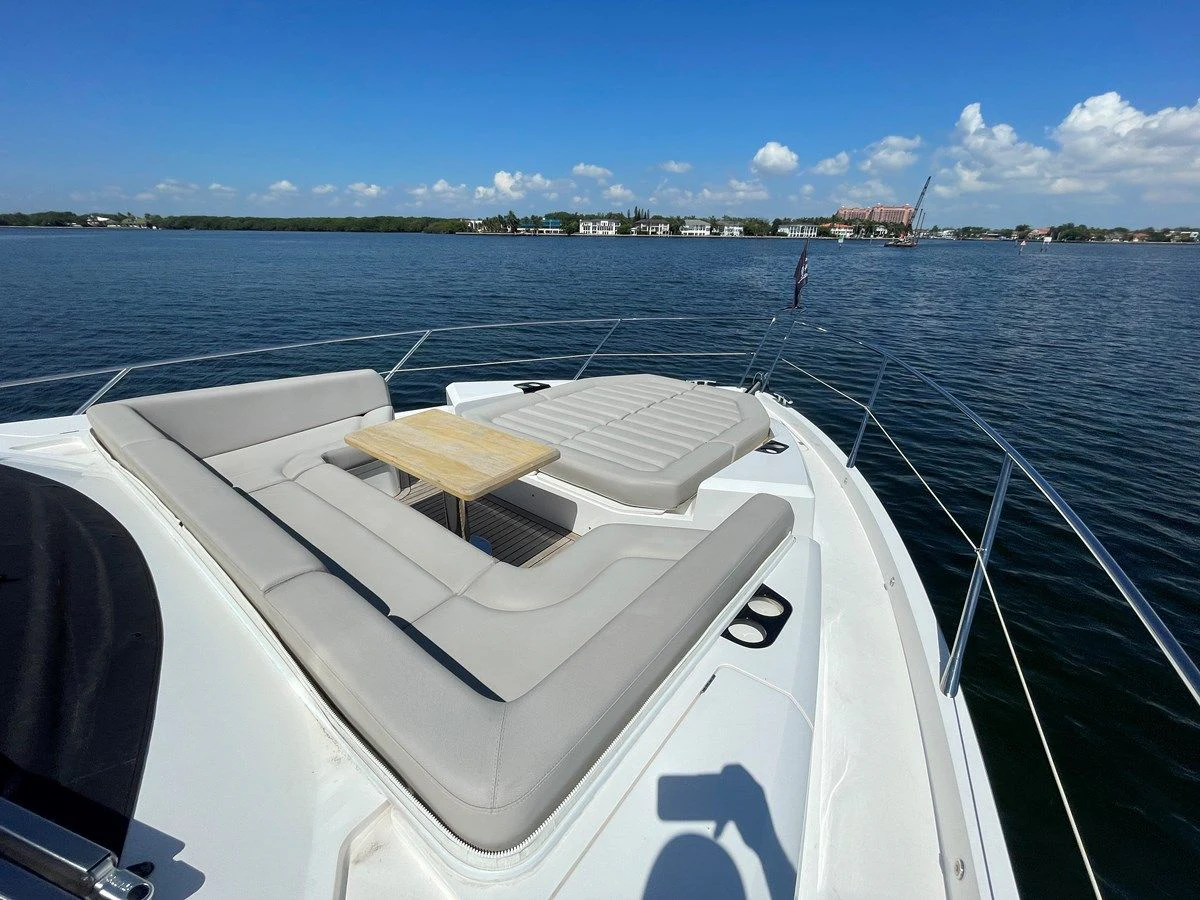 a boat on the water aboard 66 MANHATTAN Yacht for Sale