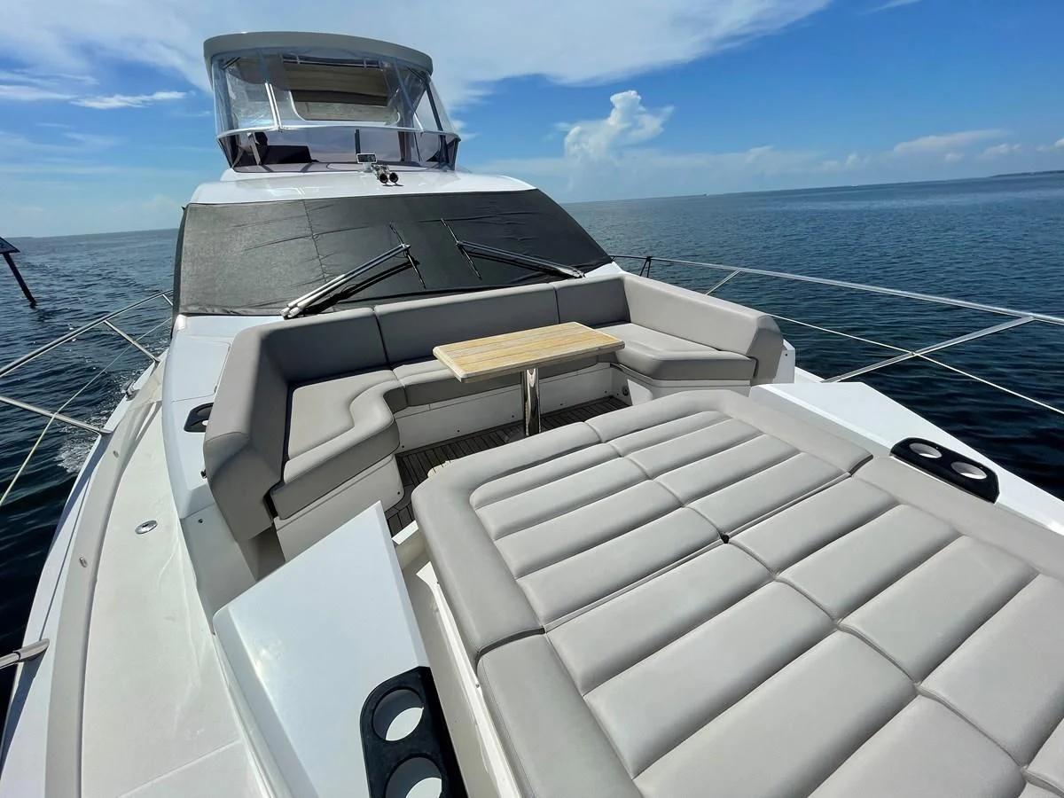 a boat on the water aboard 66 MANHATTAN Yacht for Sale