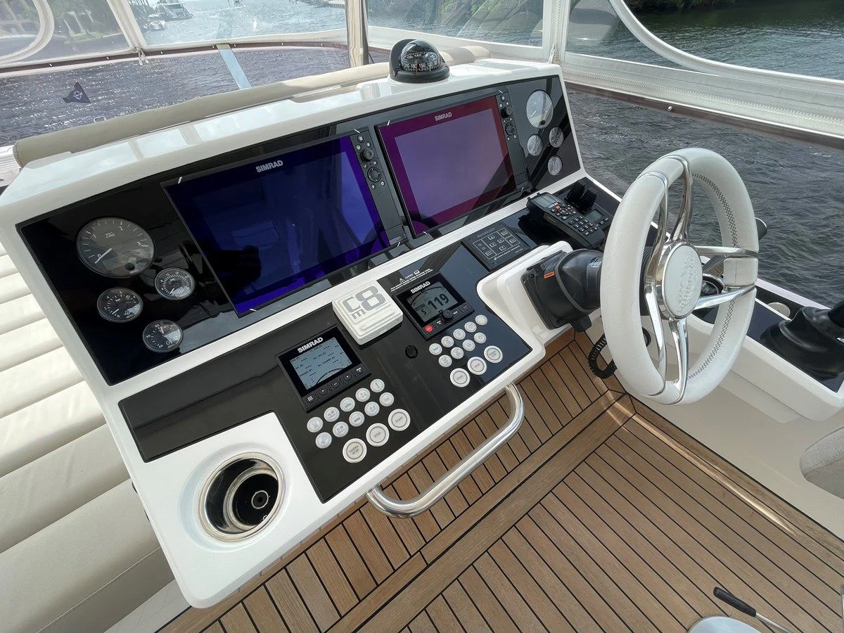 a machine on the counter aboard 66 MANHATTAN Yacht for Sale
