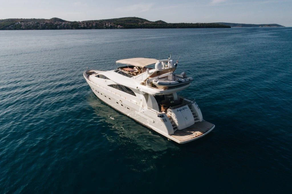 a boat in the water aboard LADY LONA Yacht for Sale