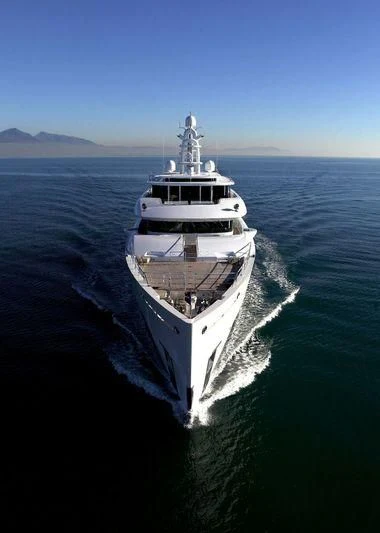 a ship in the water aboard NAUTILUS Yacht for Sale