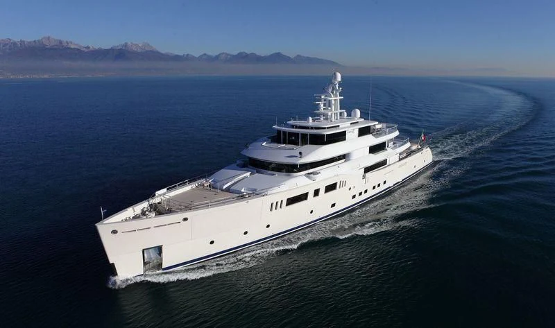 a ship in the water aboard NAUTILUS Yacht for Sale