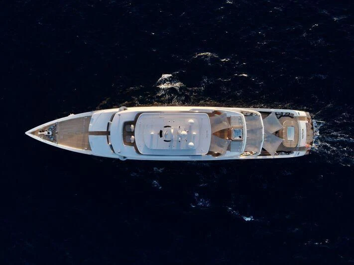 a satellite in outer space aboard NAUTILUS Yacht for Sale