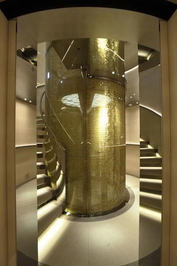 a large glass vase aboard NAUTILUS Yacht for Sale