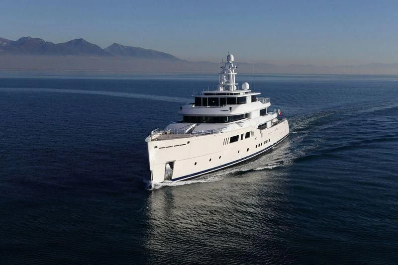 a boat in the water aboard NAUTILUS Yacht for Sale