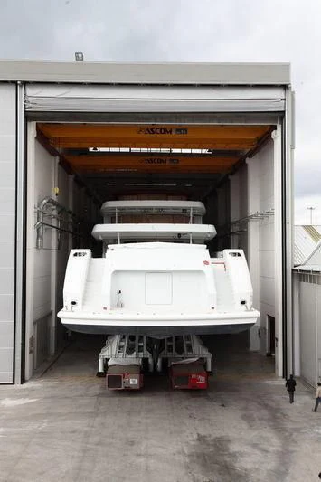 a machine in a garage aboard NAUTILUS Yacht for Sale