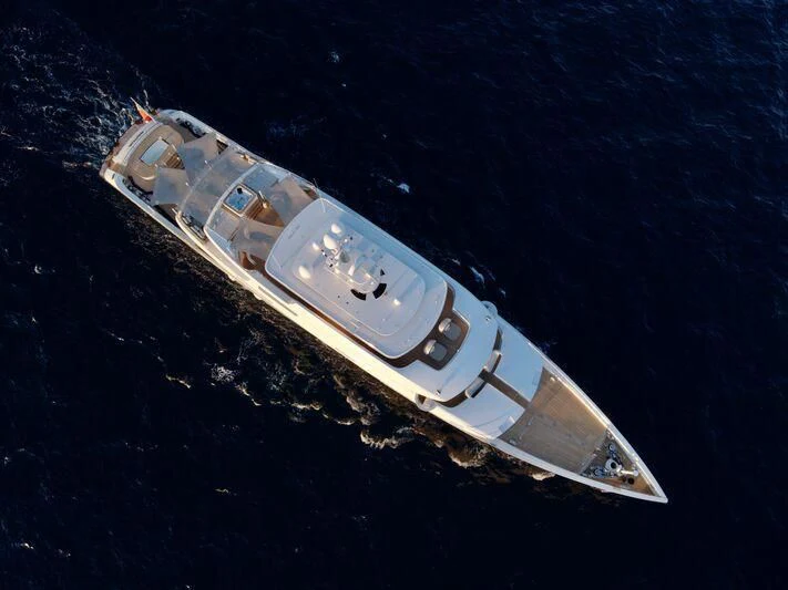 a satellite in outer space aboard NAUTILUS Yacht for Sale