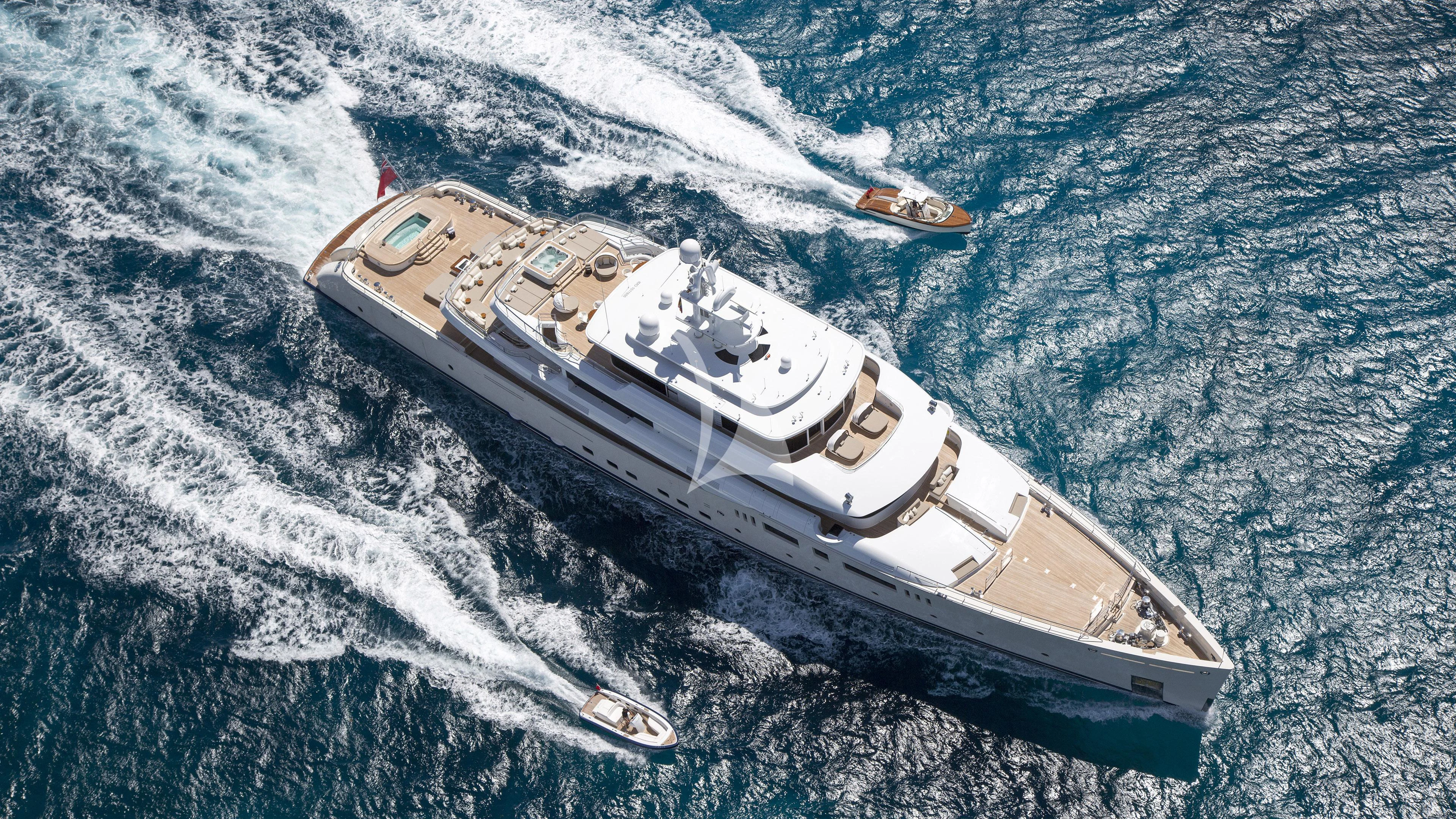 a space ship in the water aboard NAUTILUS Yacht for Sale