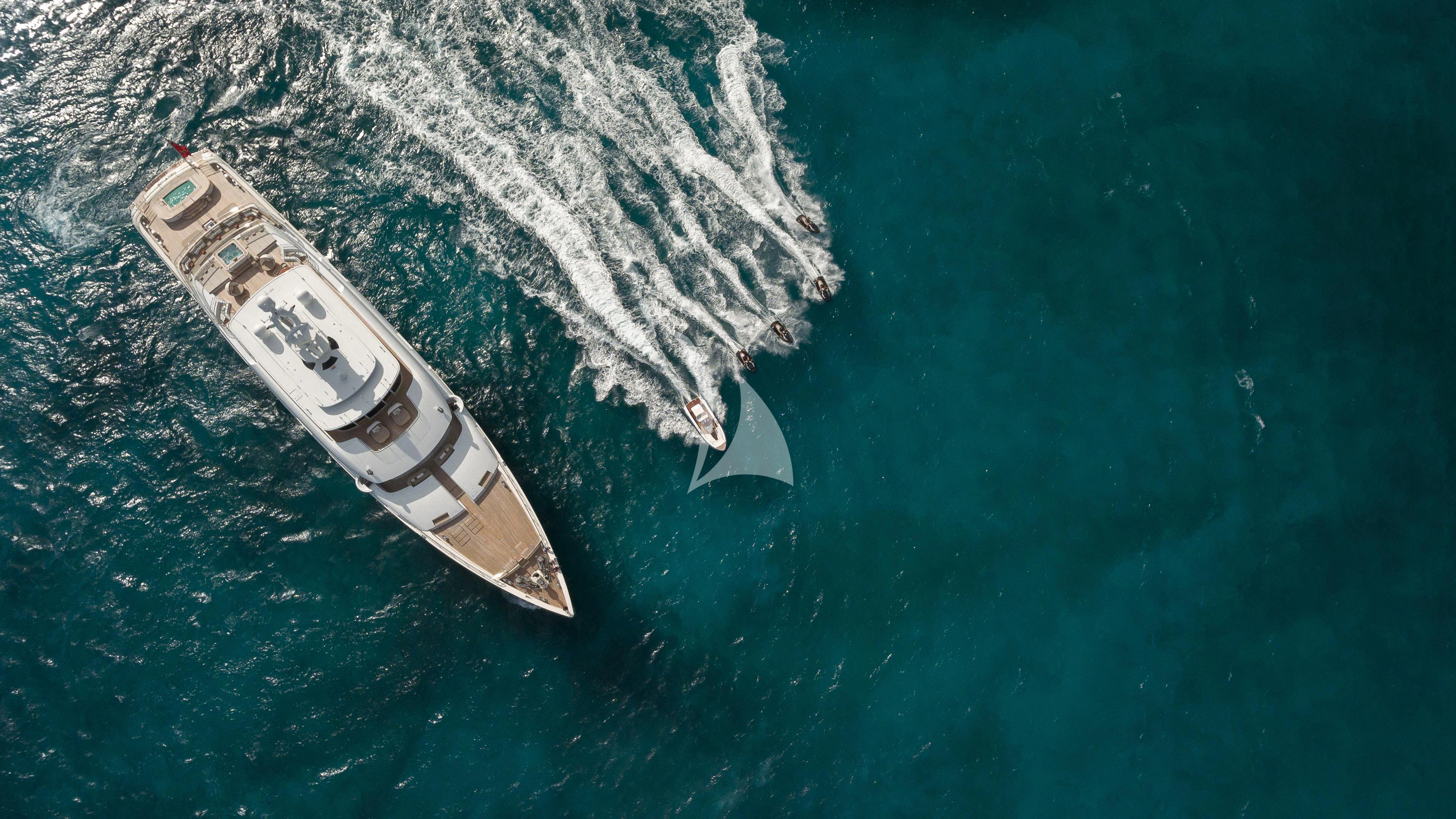 a boat in the water aboard NAUTILUS Yacht for Sale