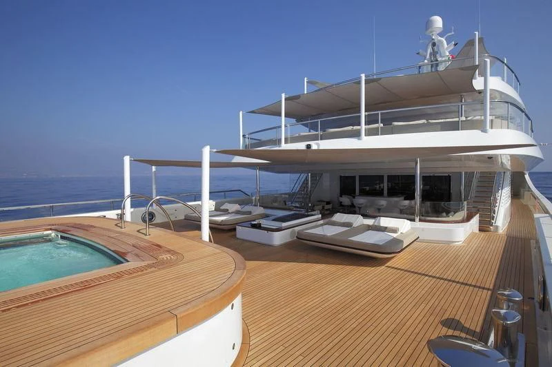 a boat on the water aboard NAUTILUS Yacht for Sale