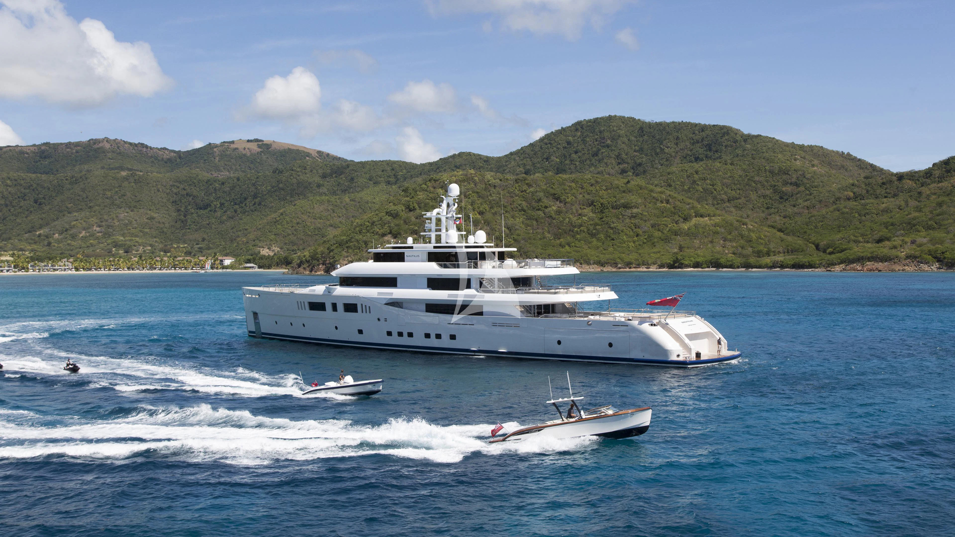 a boat on the water aboard NAUTILUS Yacht for Sale