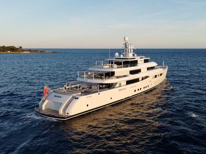 a boat on the water aboard NAUTILUS Yacht for Sale