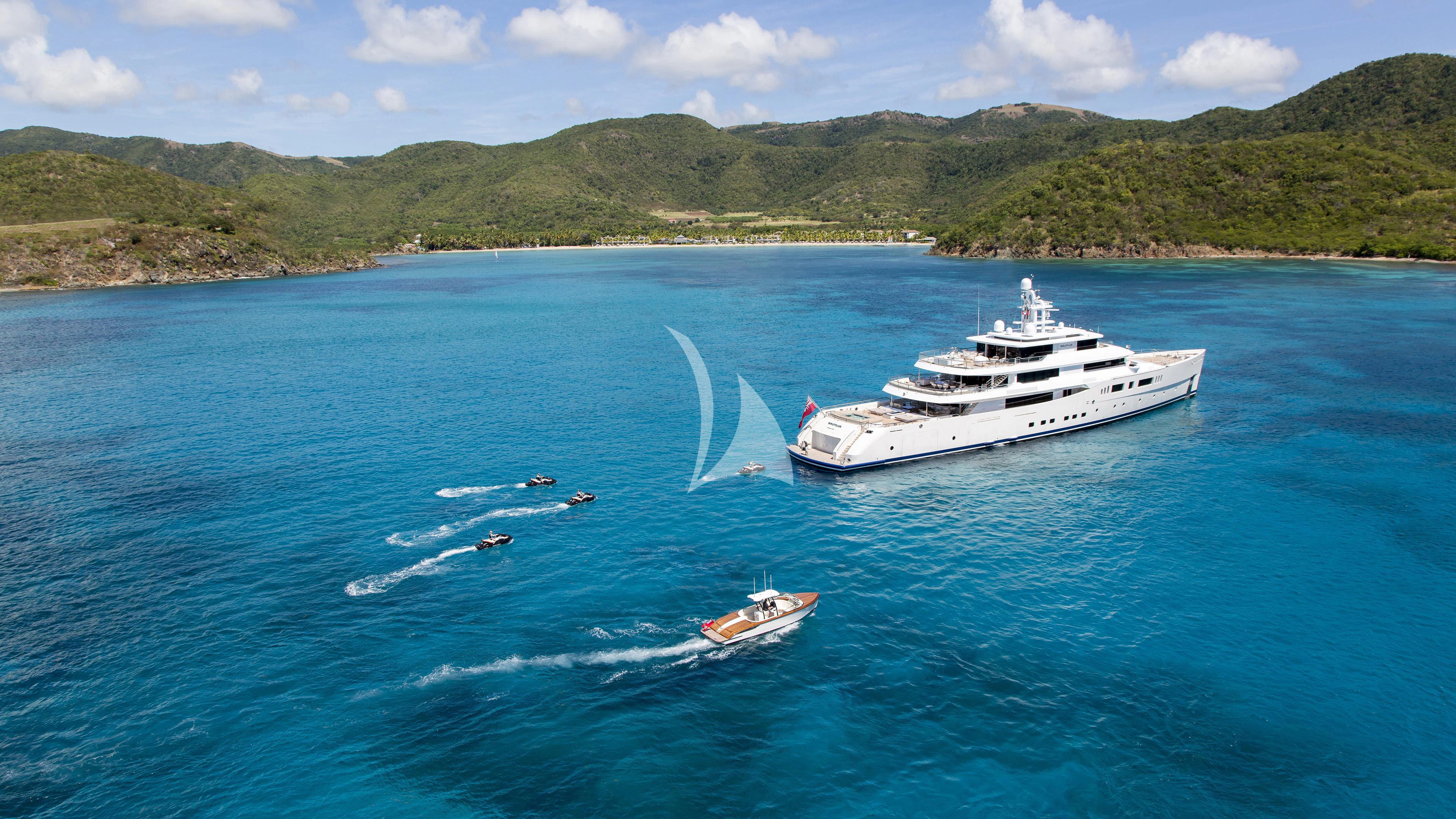 a boat and a boat in the water aboard NAUTILUS Yacht for Sale