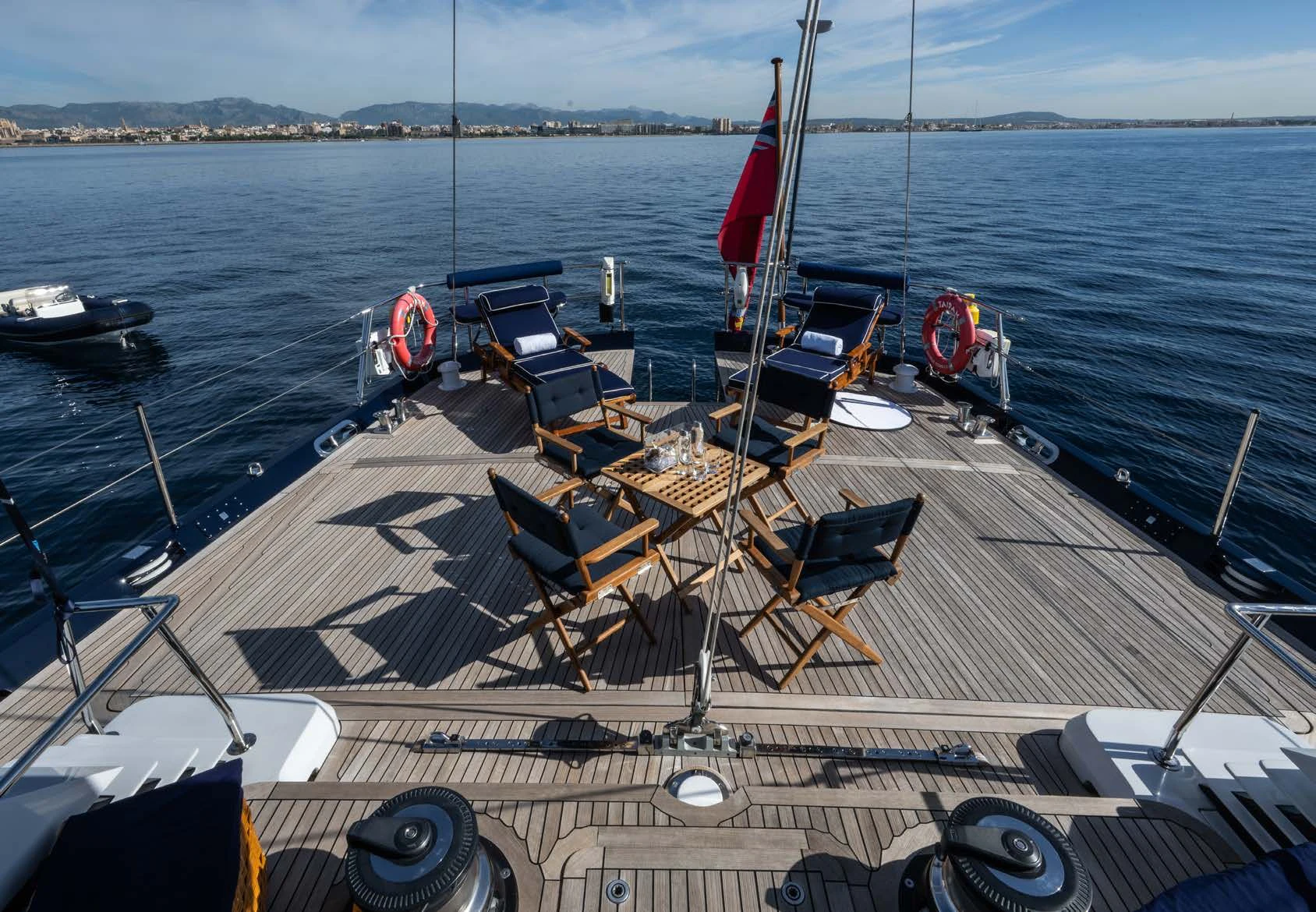 a deck on a boat aboard LA CATTIVA 1 Yacht for Sale