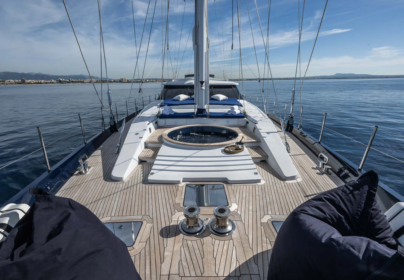 a boat on the water aboard LA CATTIVA 1 Yacht for Sale