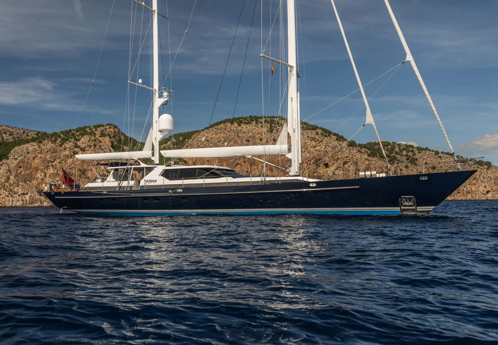 a boat on the water aboard LA CATTIVA 1 Yacht for Sale