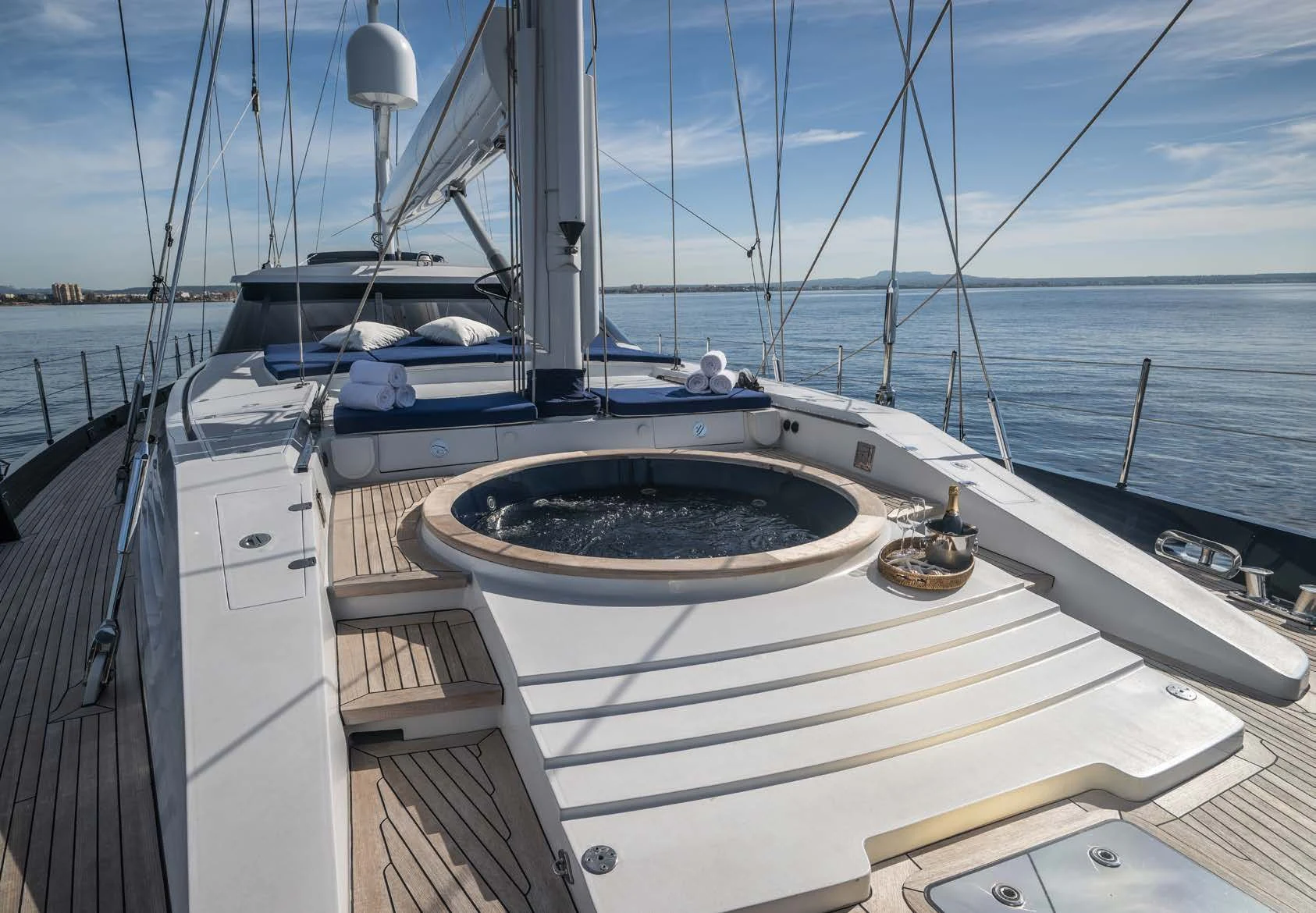 a boat on the water aboard LA CATTIVA 1 Yacht for Sale
