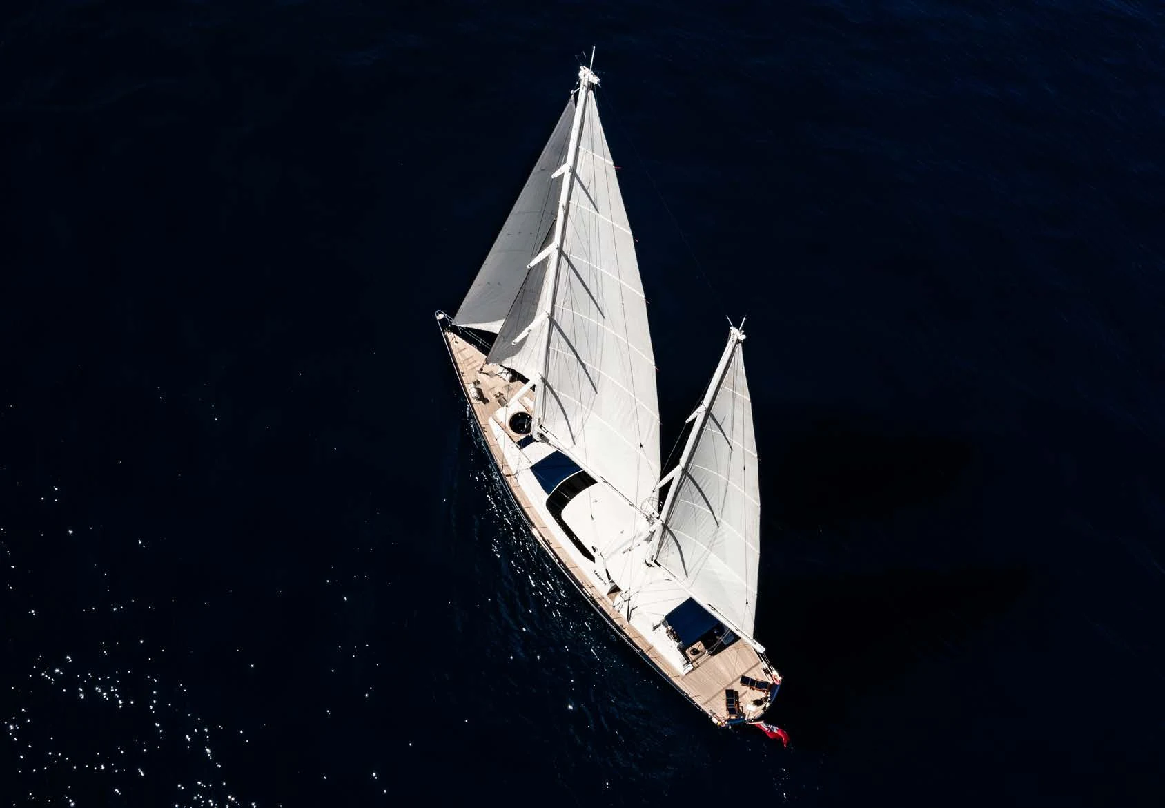 a space ship in the sky aboard LA CATTIVA 1 Yacht for Sale