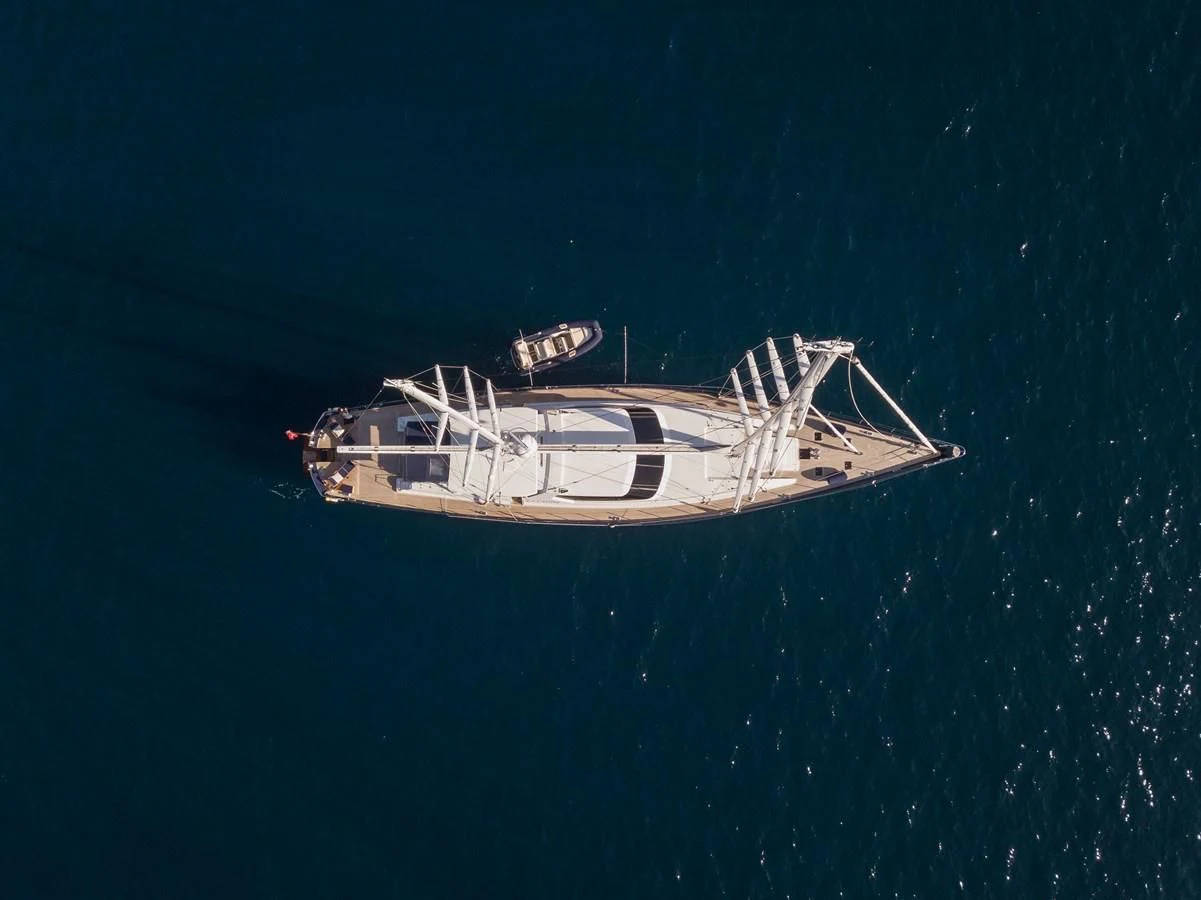 a boat in the water aboard LA CATTIVA 1 Yacht for Sale
