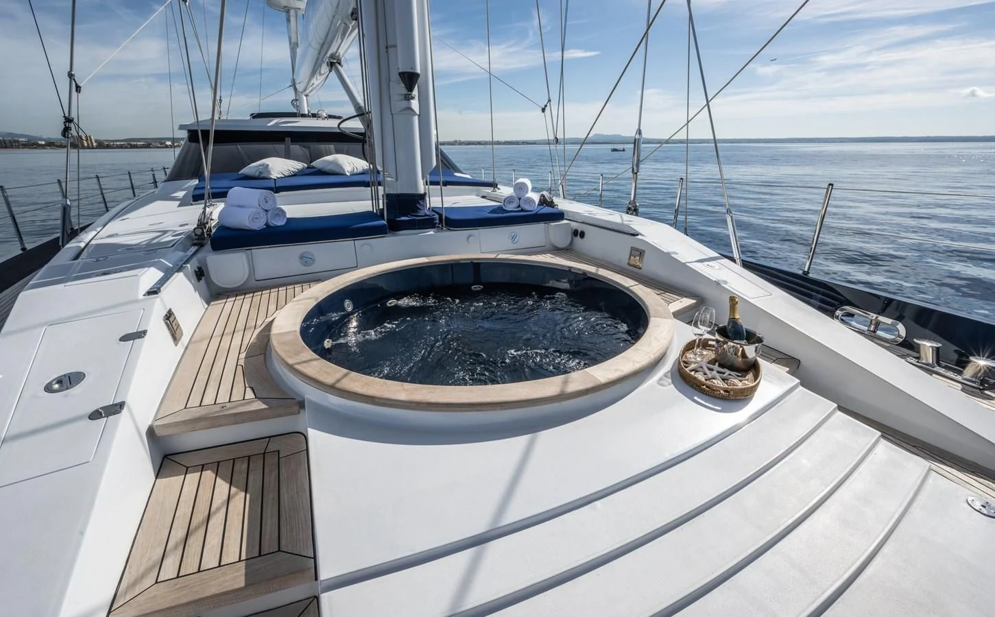 a boat on the water aboard LA CATTIVA 1 Yacht for Sale