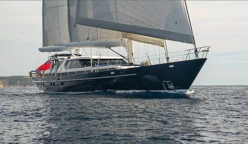 a boat on the water aboard LA CATTIVA 1 Yacht for Sale
