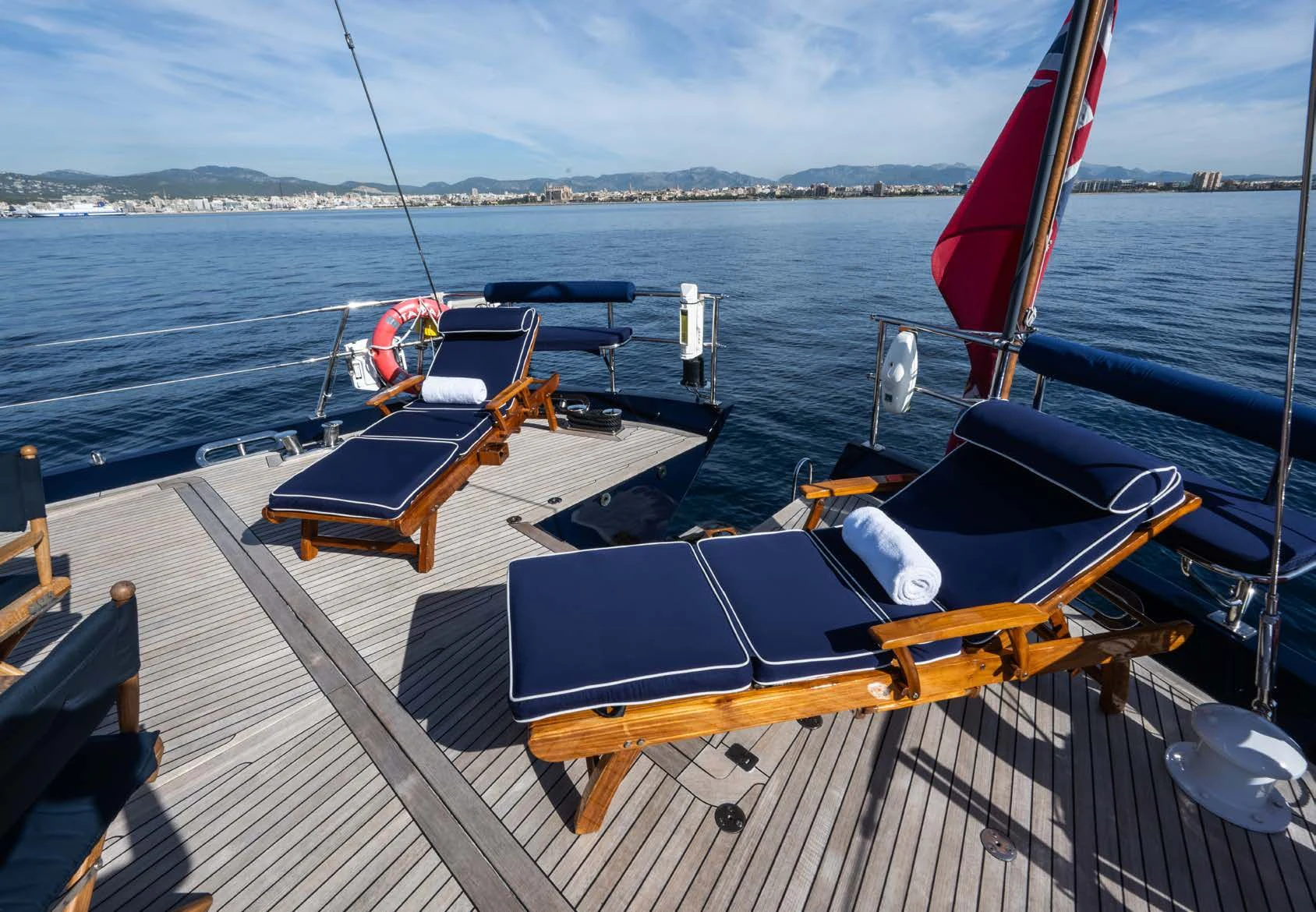 a boat on the water aboard LA CATTIVA 1 Yacht for Sale