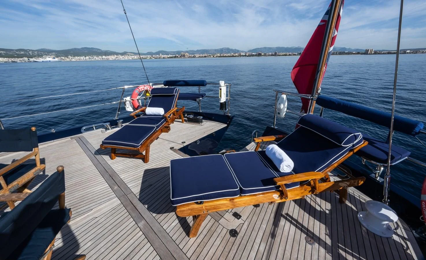 a boat on the water aboard LA CATTIVA 1 Yacht for Sale
