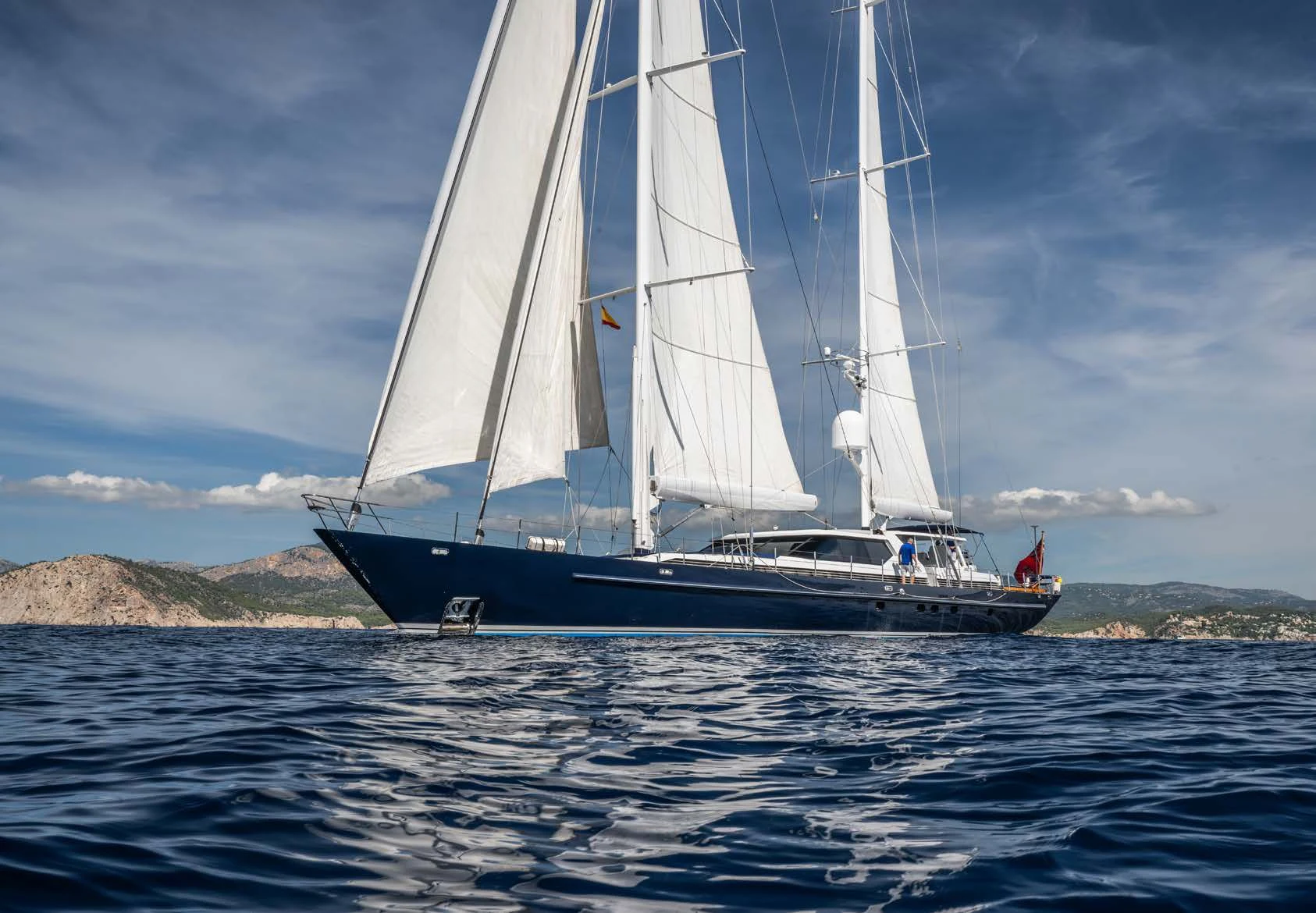 a boat on the water aboard LA CATTIVA 1 Yacht for Sale
