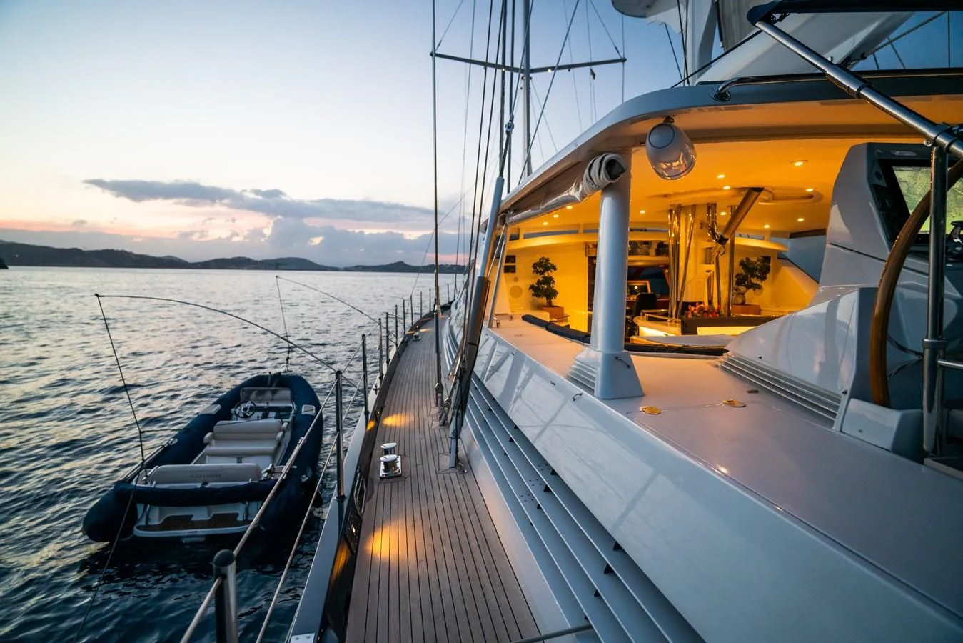 a boat on the water aboard LA CATTIVA 1 Yacht for Sale