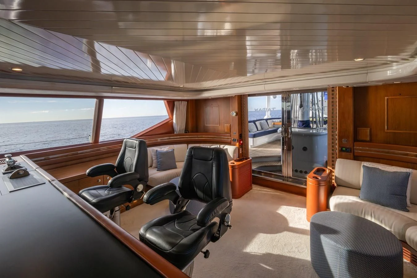 inside of a boat aboard LA CATTIVA 1 Yacht for Sale