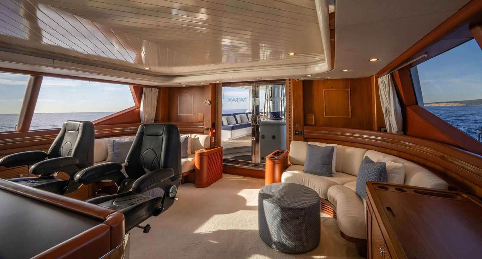 inside of a boat aboard LA CATTIVA 1 Yacht for Sale