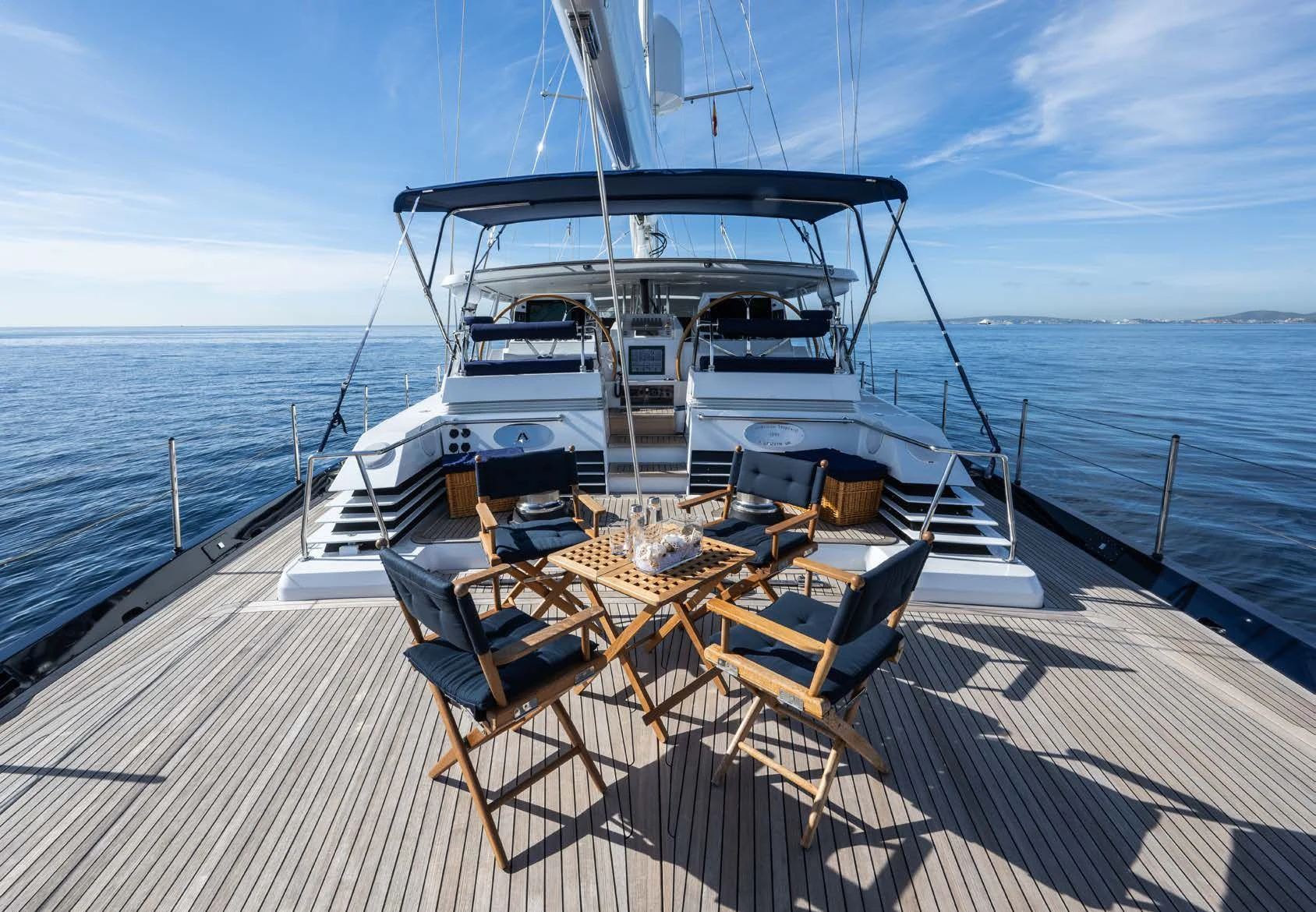 a boat on a deck aboard LA CATTIVA 1 Yacht for Sale