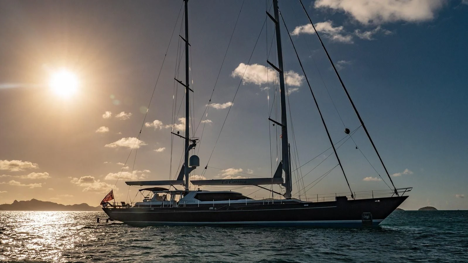 a boat on the water aboard LA CATTIVA 1 Yacht for Sale
