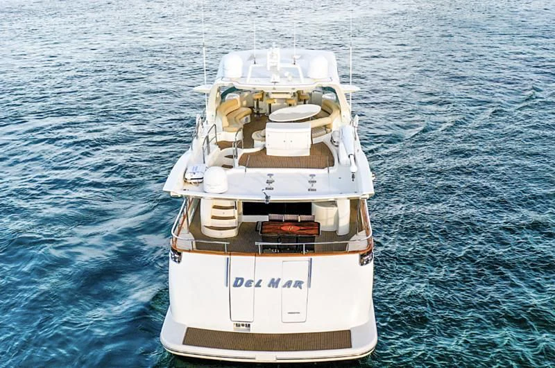 a boat in the water aboard DELMAR Yacht for Sale