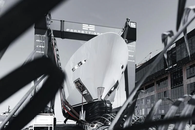 a large white satellite dish aboard ASANTE Yacht for Sale