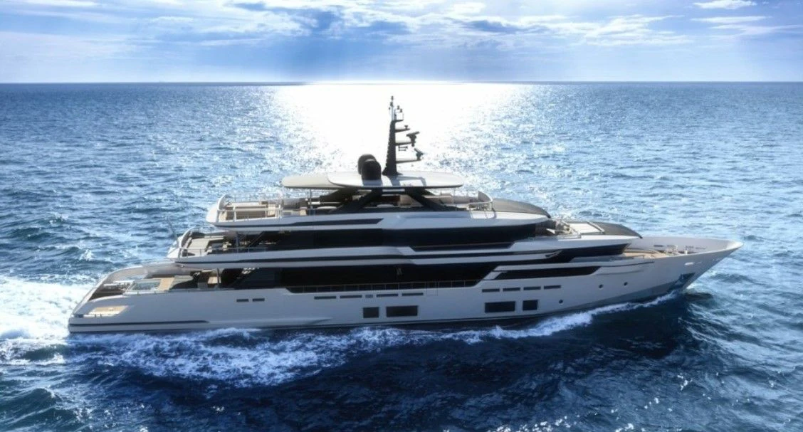 a white yacht on the water aboard ASANTE Yacht for Sale