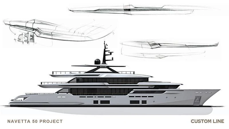 diagram, engineering drawing aboard ASANTE Yacht for Sale