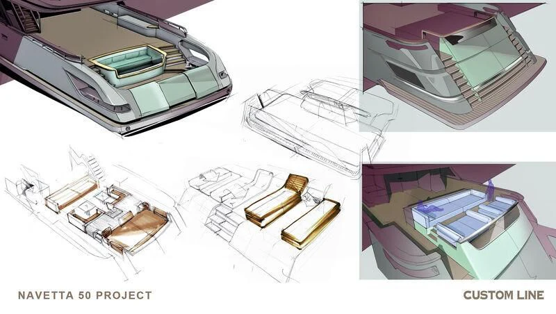 a collage of different electronics aboard ASANTE Yacht for Sale