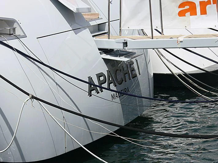 a white boat in the water aboard A6M ZERO Yacht for Sale