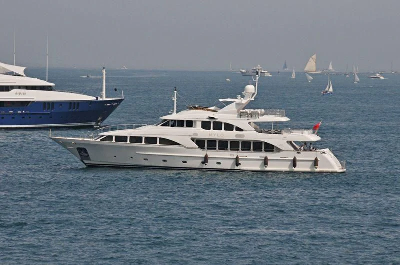 a boat in the water aboard FRISH Yacht for Sale