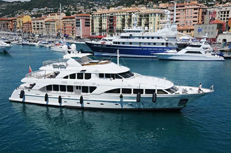 a group of boats in the water aboard FRISH Yacht for Sale