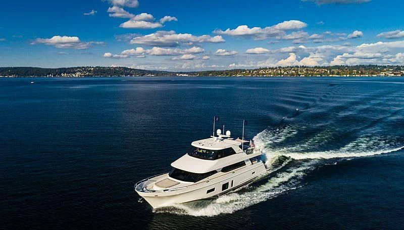 a boat on the water aboard VARIABLE Yacht for Sale