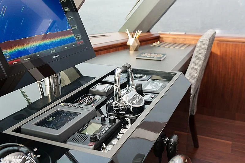 a machine on the counter aboard VARIABLE Yacht for Sale
