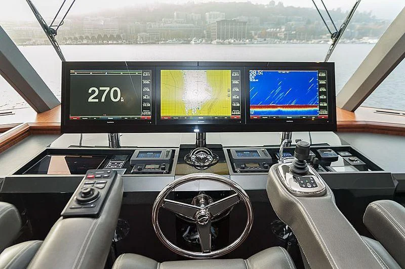 graphical user interface aboard VARIABLE Yacht for Sale