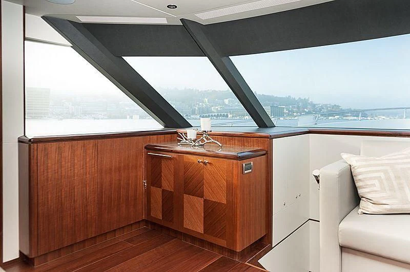 a room with a sink and a window aboard VARIABLE Yacht for Sale
