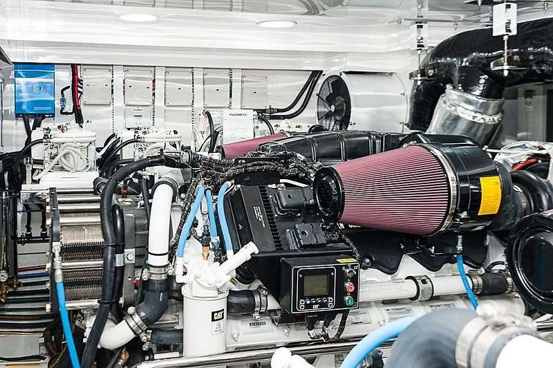 a machine with wires and tubes aboard VARIABLE Yacht for Sale