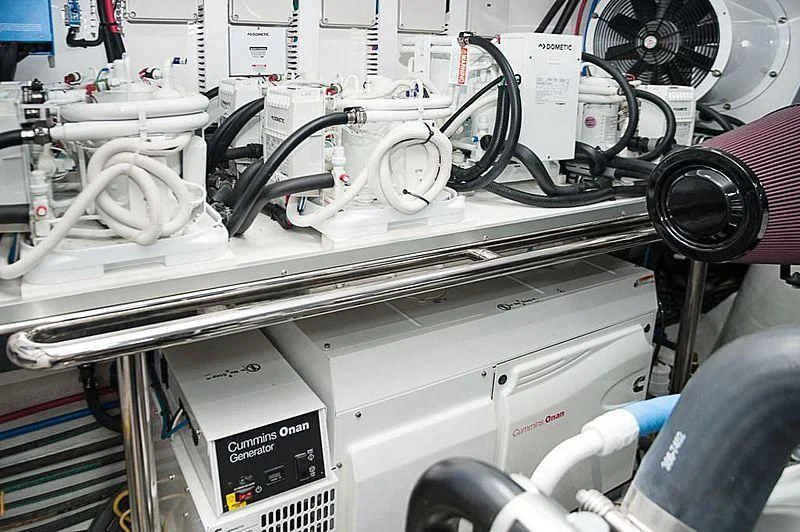 a close-up of a machine aboard VARIABLE Yacht for Sale