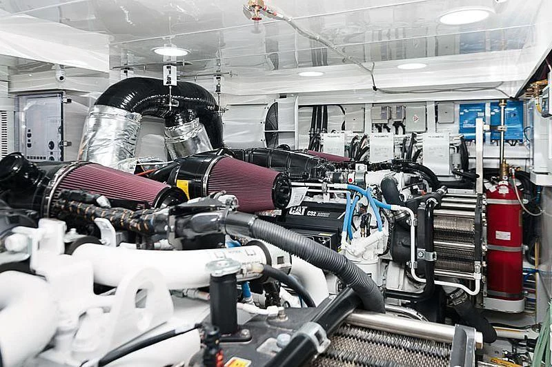 a machine with many wires aboard VARIABLE Yacht for Sale
