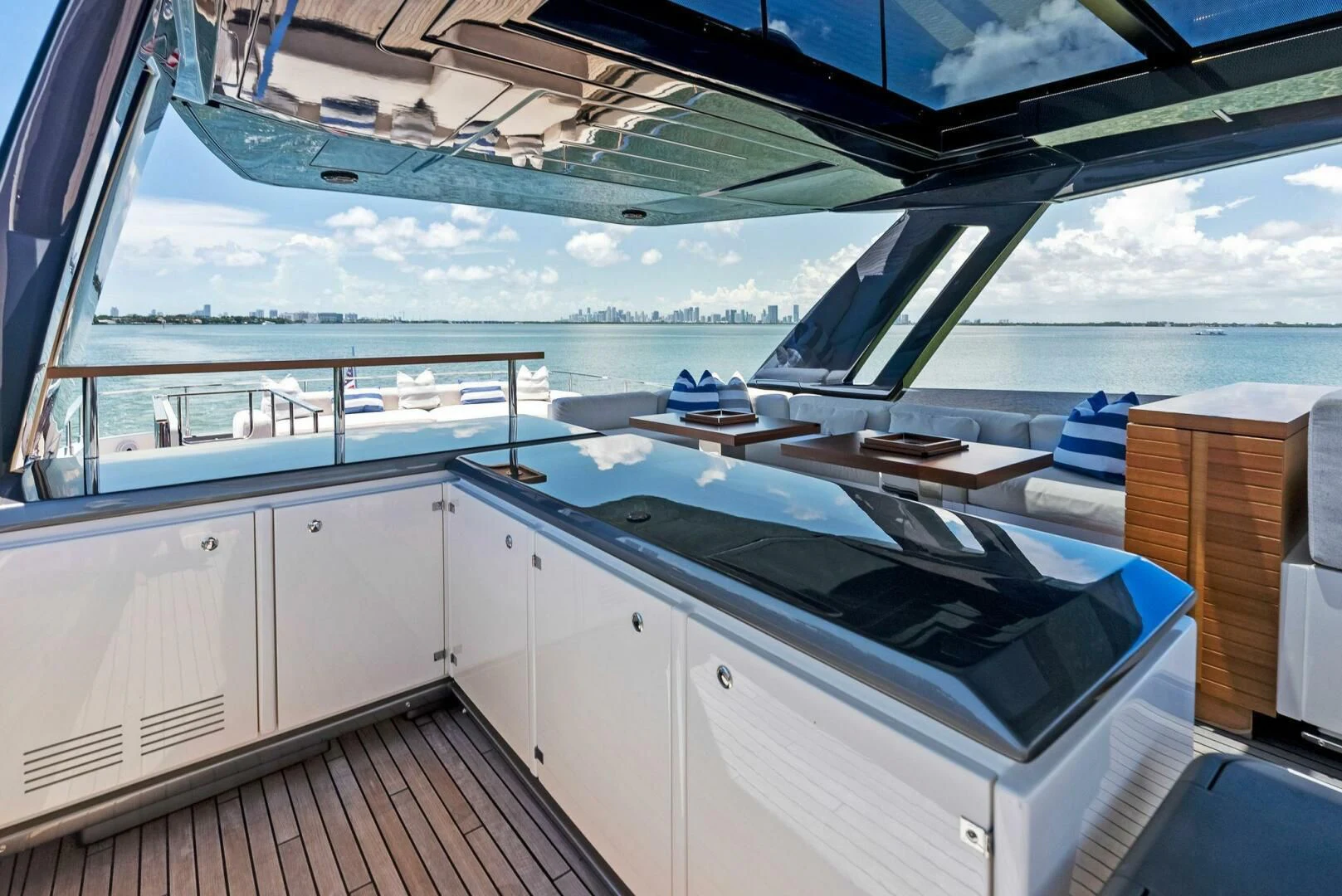 a boat on the water aboard INEA Yacht for Sale